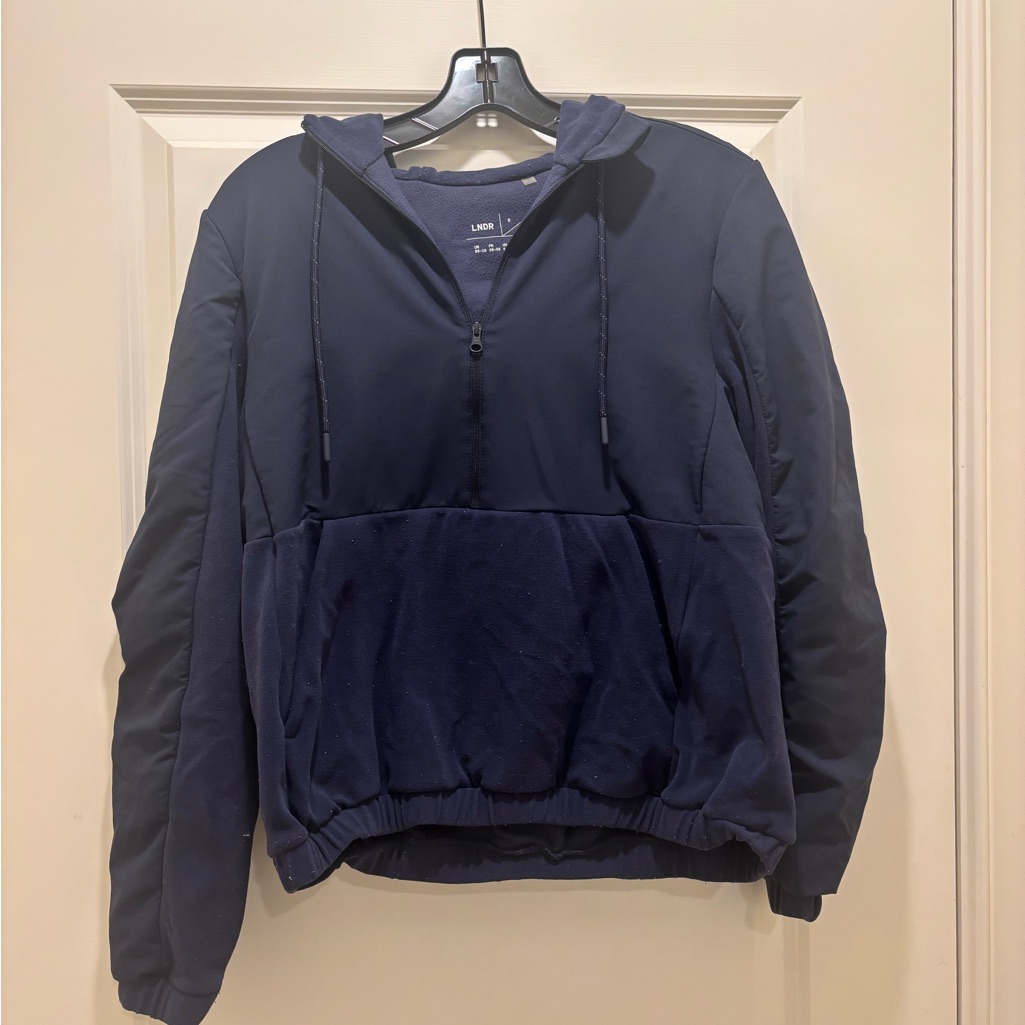 Lndr Navy Blue Hoodie Size Small